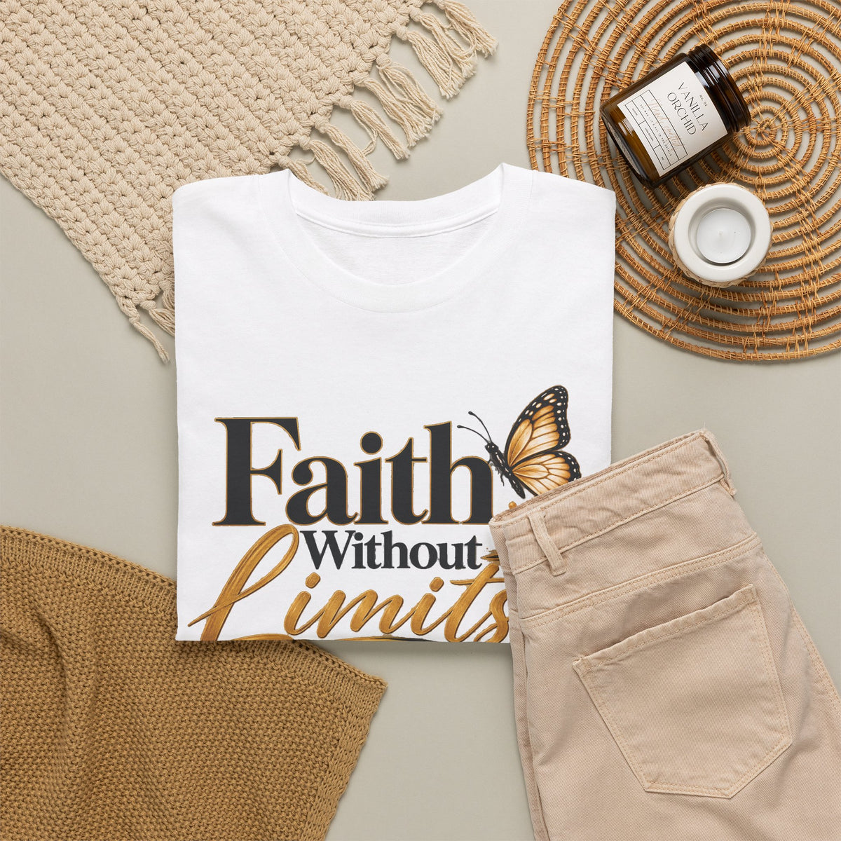 Faith Without Limits Christian T-Shirt | 2 Corinthians 5:7